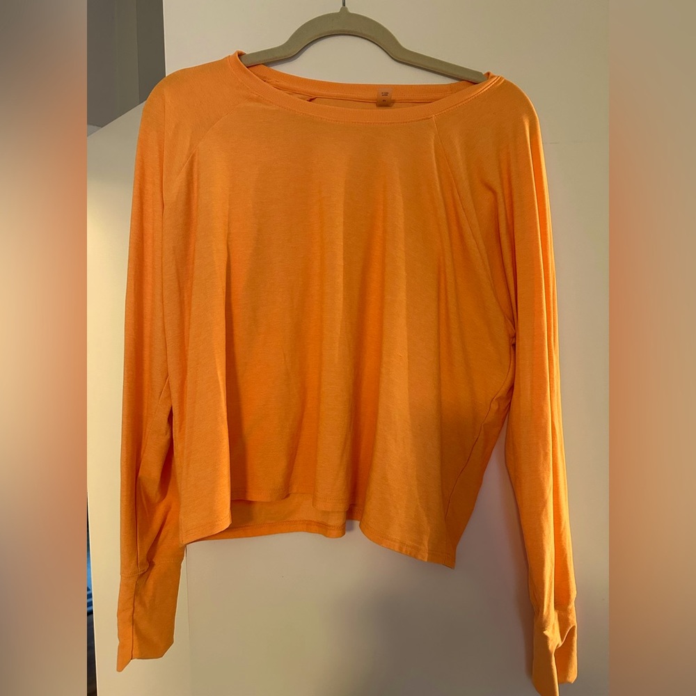 Beyond Yoga Orange Long Sleeve Tee